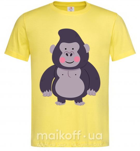 Чоловіча футболка Добрая горилла Лимонний фото