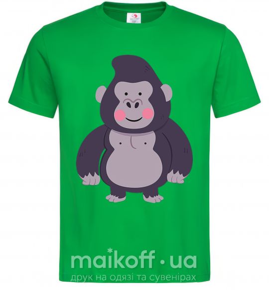 Чоловіча футболка Добрая горилла Зелений фото