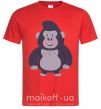 Мужская футболка Добрая горилла Красный фото