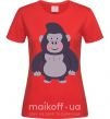 Жіноча футболка Добрая горилла Червоний фото
