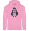 Чоловіча толстовка (худі) Добра горила Рожевий фото