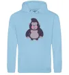 Чоловіча толстовка (худі) Добра горила Блакитний фото