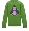 Детский Свитшот Добра горила Лаймовый фото