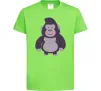 Дитяча футболка Добра горила Лаймовий Дитяча футболка Добра горила Лаймовий фото