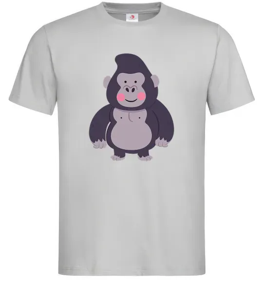 Мужская футболка Добра горила Серый фото