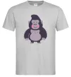 Мужская футболка Добра горила Серый Мужская футболка Добра горила Серый фото