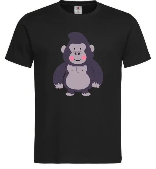 Мужская футболка Добра горила Черный фото