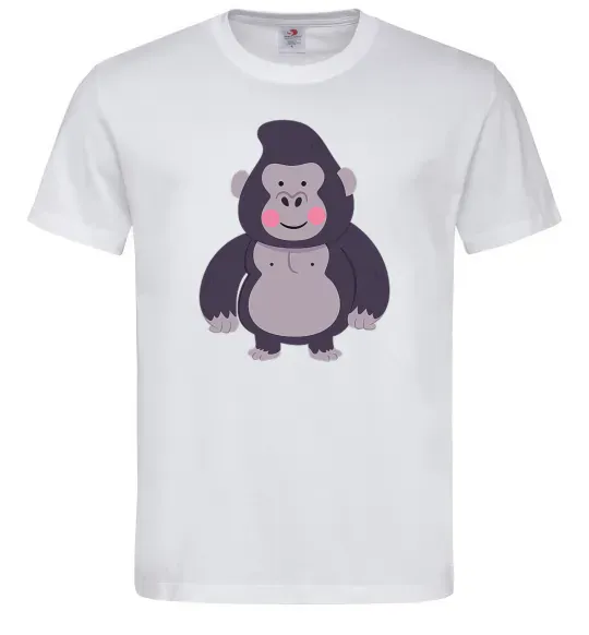 Мужская футболка Добра горила Белый фото