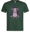 Мужская футболка Добра горила Темно-зеленый Мужская футболка Добра горила Темно-зеленый фото