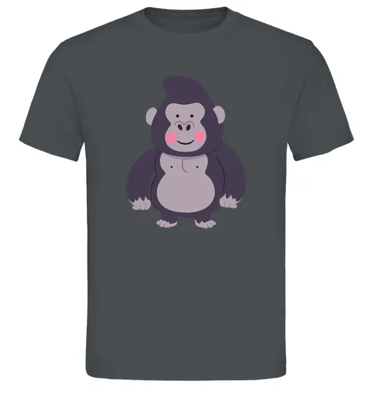 Мужская футболка Добра горила Графит фото