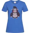Женская футболка Добра горила Ярко-синий Женская футболка Добра горила Ярко-синий фото