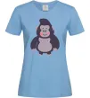 Женская футболка Добра горила Голубой Женская футболка Добра горила Голубой фото
