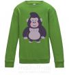 Дитячий світшот Добрая горилла Лаймовий фото