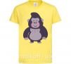 Дитяча футболка Добрая горилла Лимонний фото