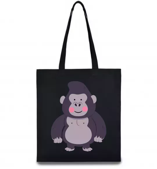 Эко-сумка Добра горила Черный фото