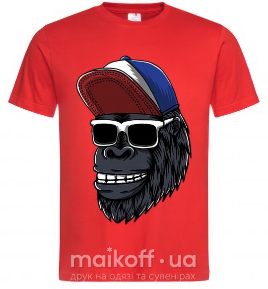 Мужская футболка Swag gorilla Красный фото