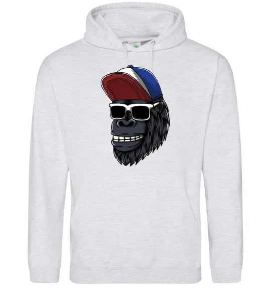 Жіноча толстовка (худі) Swag gorilla Сірий меланж фото