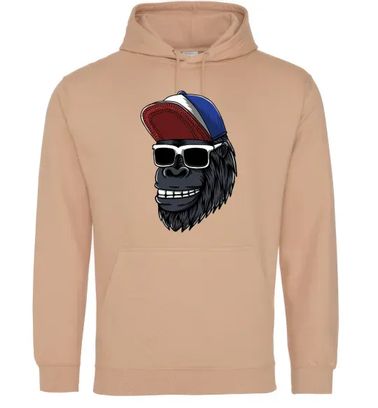 Жіноча толстовка (худі) Swag gorilla Пісочний фото