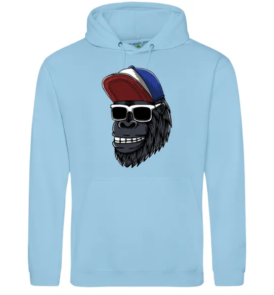 Жіноча толстовка (худі) Swag gorilla Блакитний фото