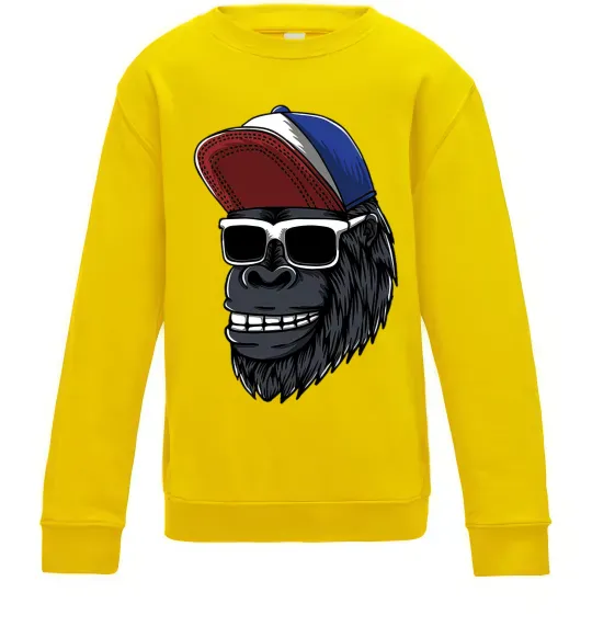 Дитячий світшот Swag gorilla Сонячно жовтий фото