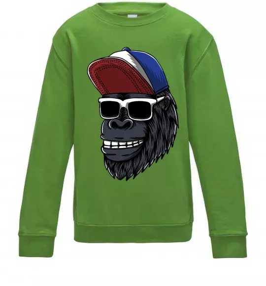 Дитячий світшот Swag gorilla Лаймовий фото