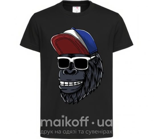 Дитяча футболка Swag gorilla Чорний фото