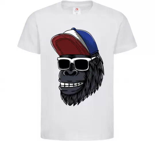 Дитяча футболка Swag gorilla Білий фото