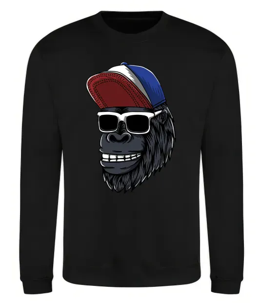 Світшот Swag gorilla Чорний фото