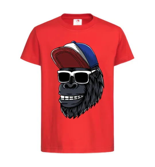 Детская футболка Swag gorilla Красный фото