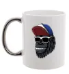 Чашка с цветной ручкой Swag gorilla Серебро фото