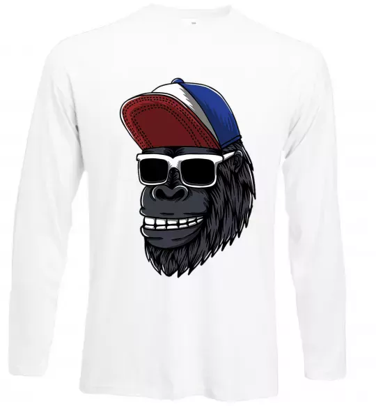 Лонгслив Swag gorilla Белый фото
