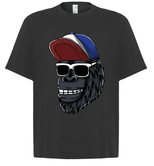 Футболка Оверсайз Swag gorilla Черный фото