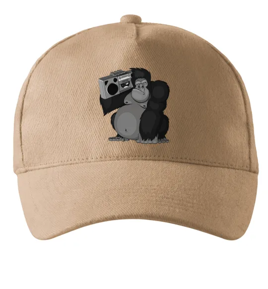 Кепка Горила з магнітофоном Песочный фото