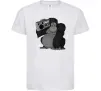 Дитяча футболка Горила з магнітофоном Білий Дитяча футболка Горила з магнітофоном Білий фото