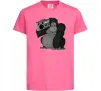 Дитяча футболка Горила з магнітофоном Яскраво-рожевий Дитяча футболка Горила з магнітофоном Яскраво-рожевий фото