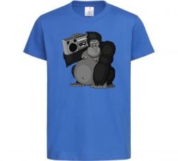 Дитяча футболка Горила з магнітофоном Дитяча футболка Горила з магнітофоном