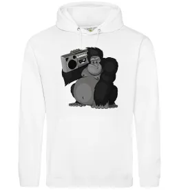 Женская толстовка (худи) Gorilla face Черный фото