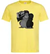 Чоловіча футболка Горила з магнітофоном Лимонний фото
