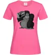 Женская футболка Горила з магнітофоном Ярко-розовый Женская футболка Горила з магнітофоном Ярко-розовый фото