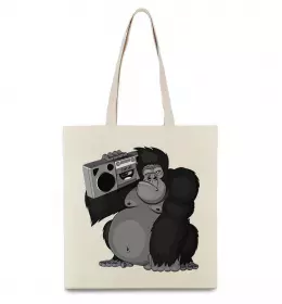 Эко-сумка Gorilla sunglasses Бежевый фото