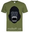 Чоловіча футболка Кричащая горилла Оливковий фото