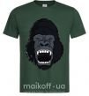 Мужская футболка Кричащая горилла Темно-зеленый фото