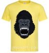 Мужская футболка Кричащая горилла Лимонный фото