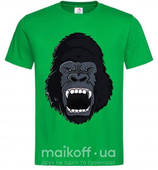 Чоловіча футболка Кричащая горилла Зелений фото
