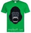 Мужская футболка Кричащая горилла Зеленый фото
