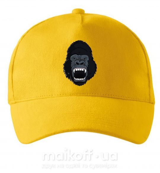 Кепка Кричащая горилла Солнечно желтый фото