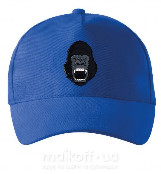 Кепка Кричащая горилла Яскраво-синій фото