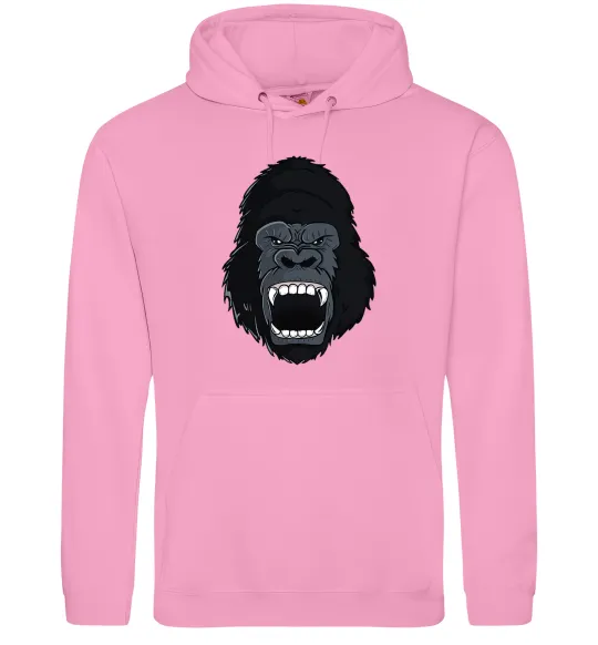 Жіноча толстовка (худі) Горила кричить Рожевий фото