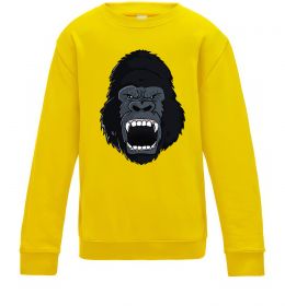 Детский Свитшот Горила кричить Детский Свитшот Горила кричить