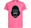 Детская футболка Горила кричить Ярко-розовый фото
